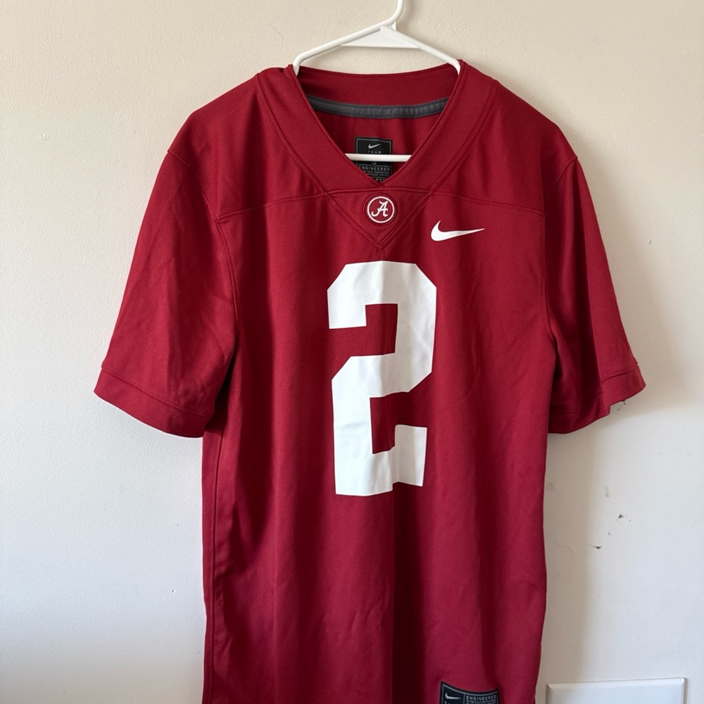 Nike Men's Red Jersey with White Number